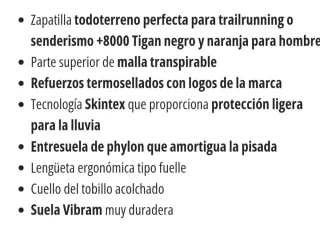 Zapatillas Trekking +8000 Negras y Rojas