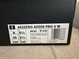Adidas Adizero Adios Pro 4 W Talla 40