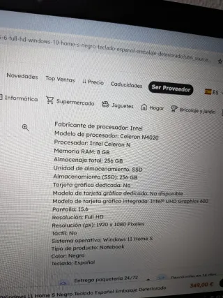 Lenovo IdeaPad 3 Portátil Negro