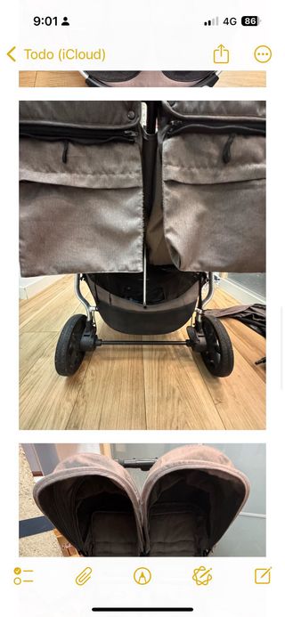 Carro gemelar Baby Monsters Easy Tween 4