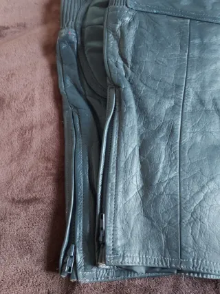 Pantalón de motorista de piel