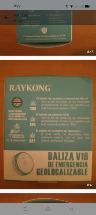 V16 baliza homologada  DGT a estrenar con precinto