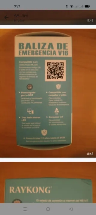 V16 baliza homologada  DGT a estrenar con precinto