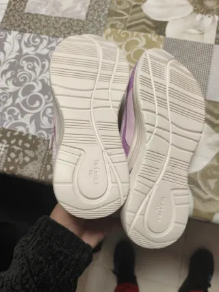 Zapatillas niña rosa y lila número 34