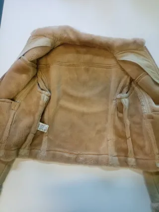 Cazadora mujer beige