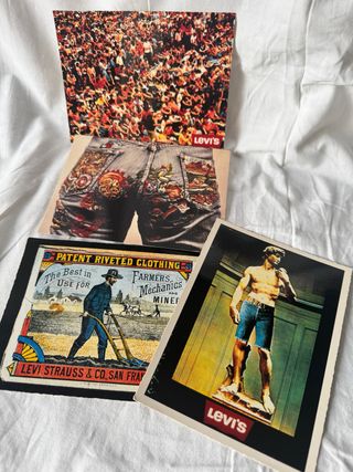 Cartoline storia dei jeans Levi's