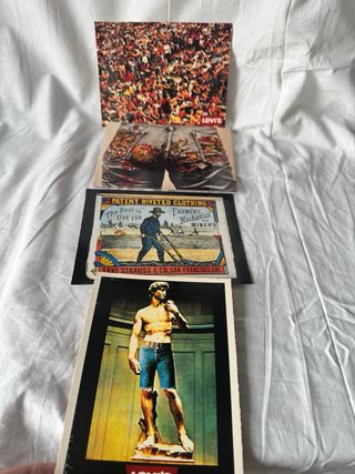 Cartoline storia dei jeans Levi's
