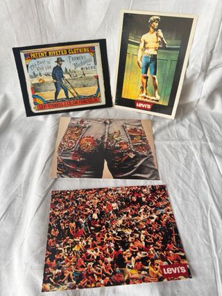 Cartoline storia dei jeans Levi's