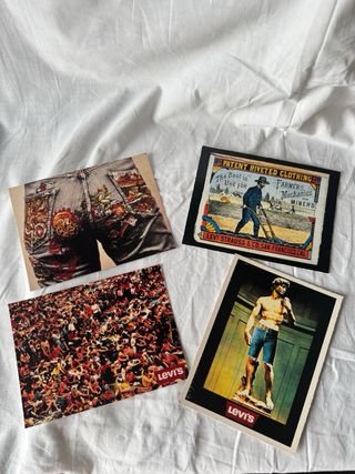Cartoline storia dei jeans Levi's