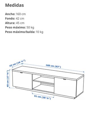 Mueble TV Ikea Blanco