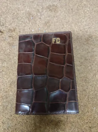 Cartera Billetera Piel FC Oro Nueva