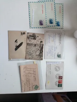 Lotto cartoline storiche aeronautiche