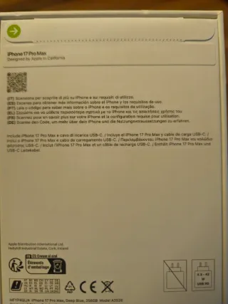 iPhone 17 Pro Max Deep Blue