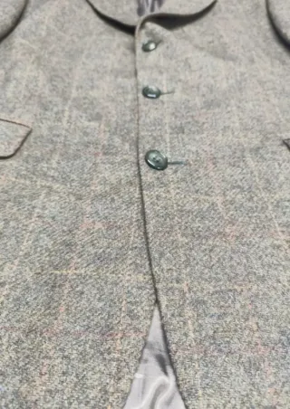 Blazer Lana Tweed Pierre Cardin Verde Vintage