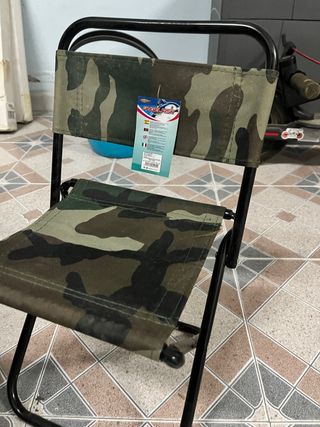 2 sillas de pesca plegable camuflaje