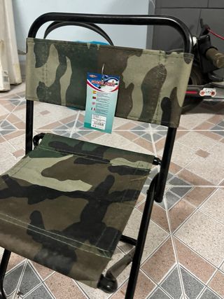 2 sillas de pesca plegable camuflaje
