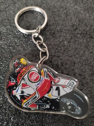 Llavero antiguo publicidad motocicleta