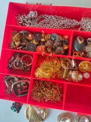 Caja Bisuteria Vintage Abalorios