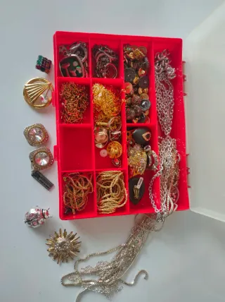 Caja Bisuteria Vintage Abalorios