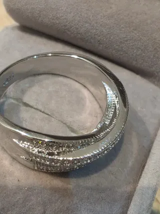 Anillo Plata y Circonitas Talla 21