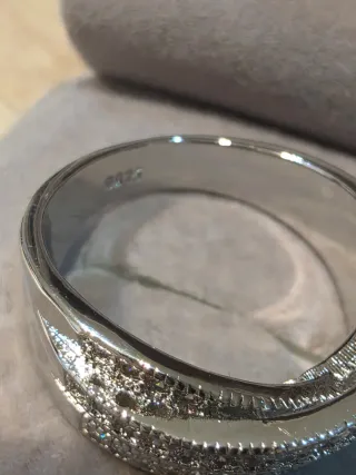 Anillo Plata y Circonitas Talla 21