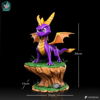 Figura Spyro pintada a mano