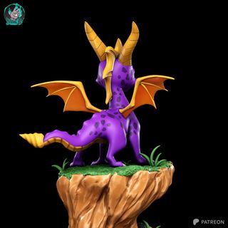 Figura Spyro pintada a mano