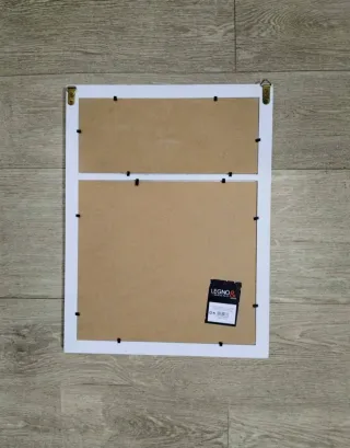 Lavagna magnetica Flo cornice legno shabby chic