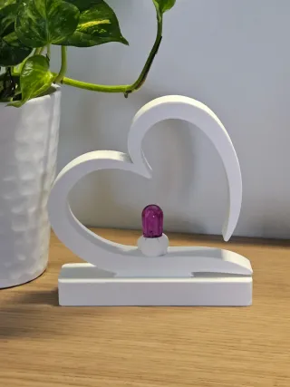 Lampada Cuore progettata e stampata in 3D da me