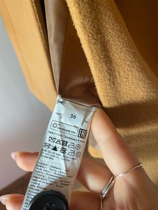 Cappotto classico senape