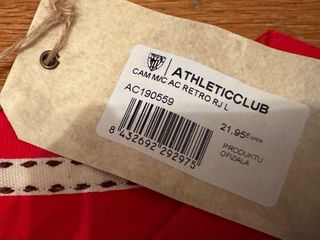 Camiseta Athletic Club 1898 Roja Talla L