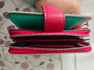 Cartera Tous verde y fucsia