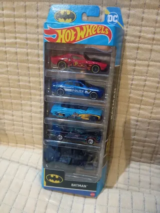 Lote 5 Coches Hot Wheels Batman