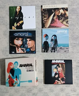 Box Set 6 CDs Amaral 1998-2008 Álbumes de Estudio.