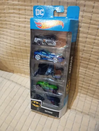 Pack 5 Coches Hot Wheels Batman