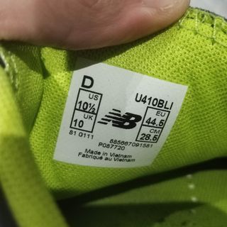 New Balance 410 Zapatillas Negras y Verdes