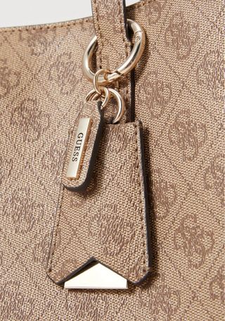 Bolso Tote Guess Monogram Marrón