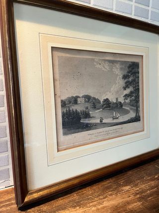 Serigrafia paesaggio con cornice