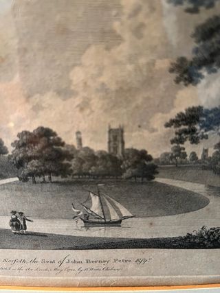 Serigrafia paesaggio con cornice