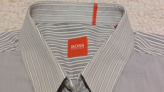 Camisa BOSS Rayas Azul y Blanco