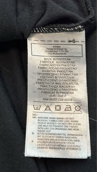Camiseta Adidas Original L - Negra Impecable
