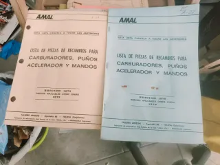 Catálogos Carburadores AMAL classicas