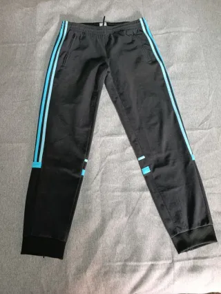 Pantalón Adidas Mujer Negro y Azul