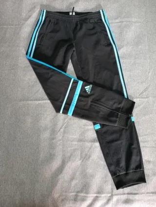 Pantalón Adidas Mujer Negro y Azul