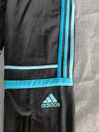 Pantalón Adidas Mujer Negro y Azul
