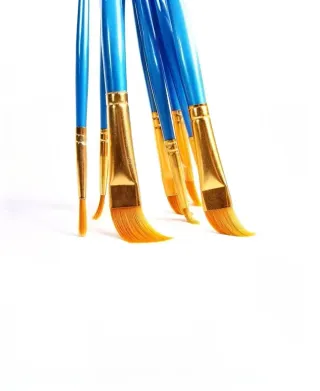 Set 10 pennelli pittura setole morbide