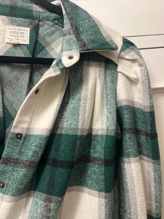 Camisa Fetiche Suances cuadros verde y blanco