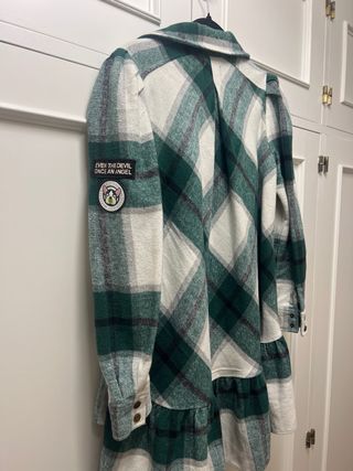 Camisa Fetiche Suances cuadros verde y blanco