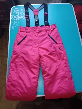 Pantalón de esquí rosa para niña