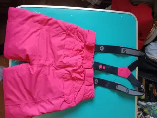 Pantalón de esquí rosa para niña